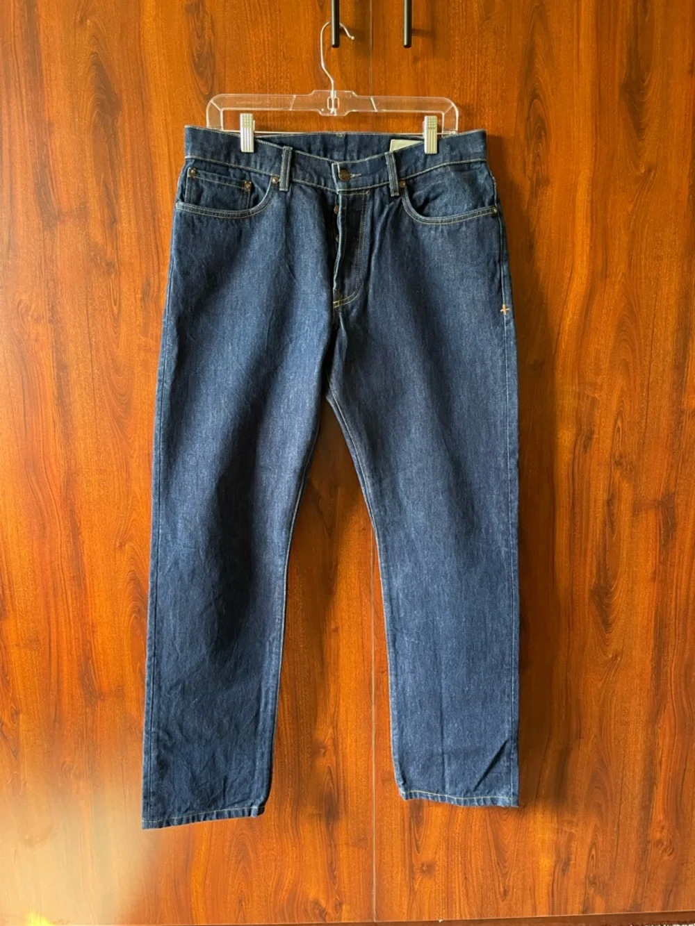 imogene + willie Dark Blue Relaxed Men's Jeans Barton fit Button Fly - Picture 1 of 4